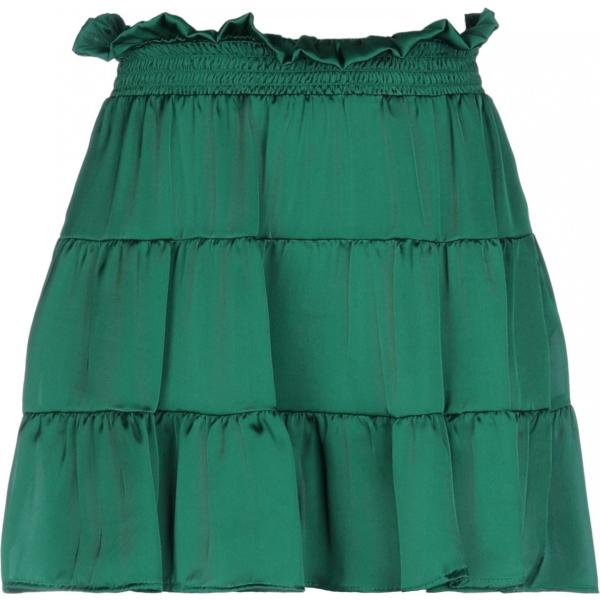 minigonne Vicolo verde tinta unita
