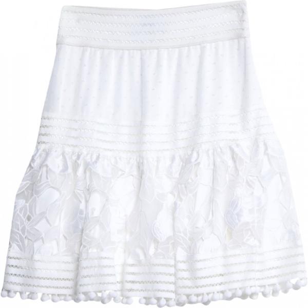 minigonne No Secrets bianco tinta unita