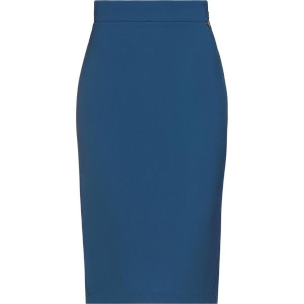 gonne longuette Twinset blu tinta unita