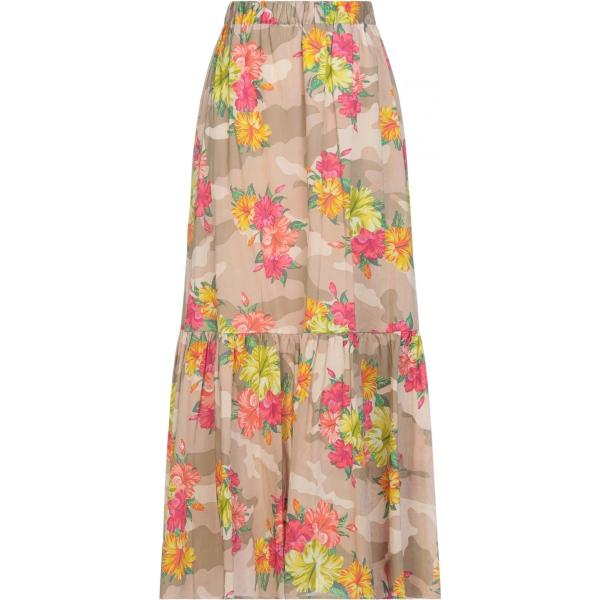 gonne lunghe My Twin Twinset marrone a fiori