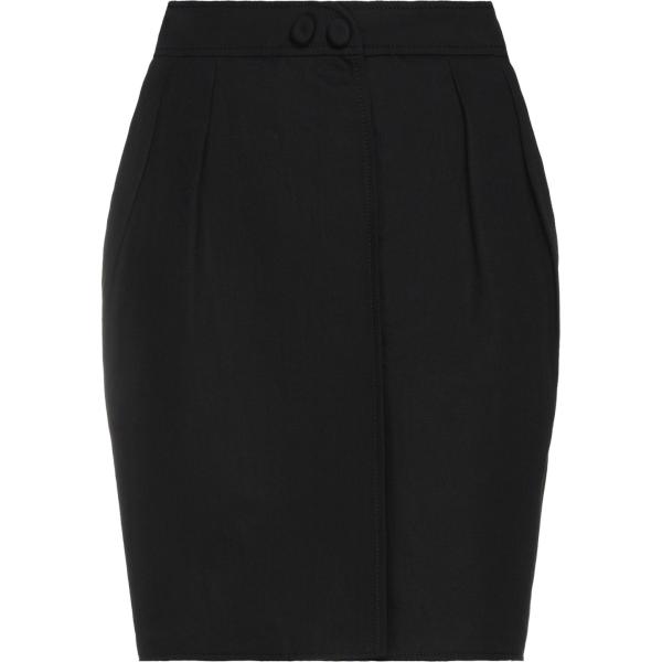 minigonne Moschino nero tinta unita
