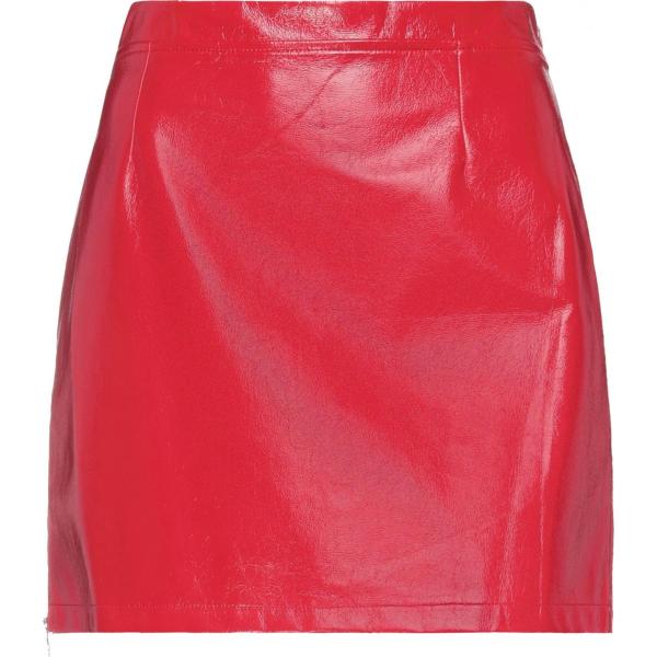 minigonne Pinko rosso tinta unita