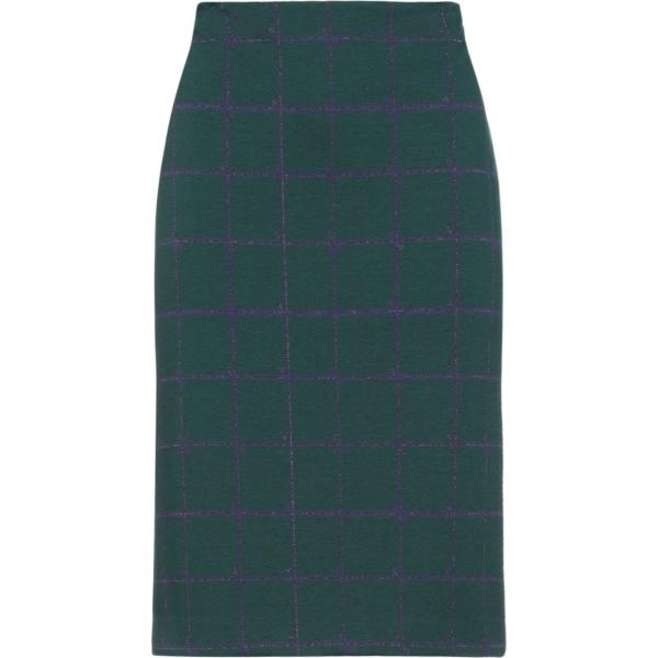 gonne longuette Ottodame verde a quadri