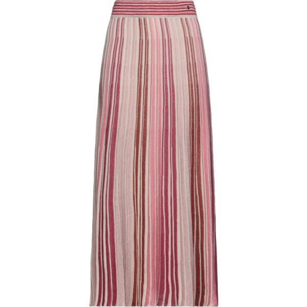 gonne lunghe Trussardi Jeans rosa a righe