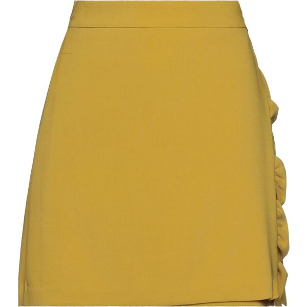 minigonne Ottodame marrone tinta unita