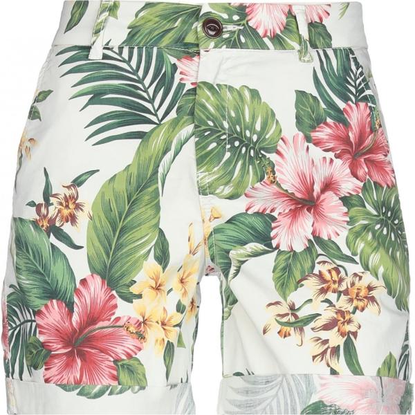 shorts Franklin & Marshall bianco a fiori