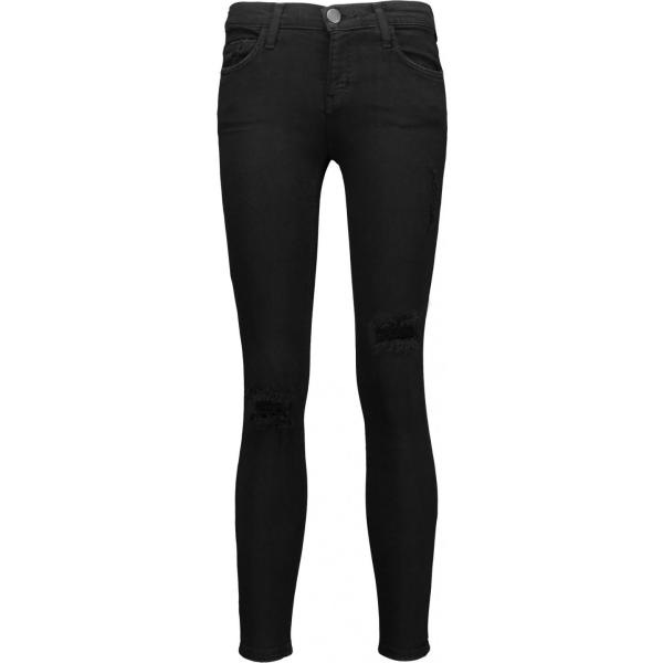 Pantalone gamba cono a coste con zip in velluto tinta unita Current/Elliott tinta unita