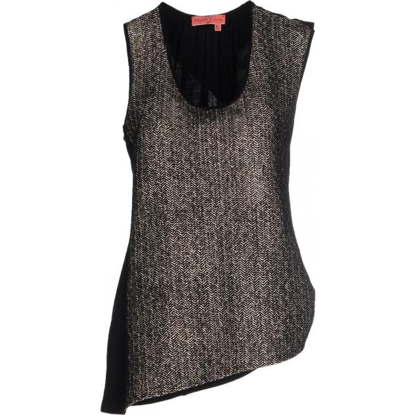 top Manila Grace Denim nero