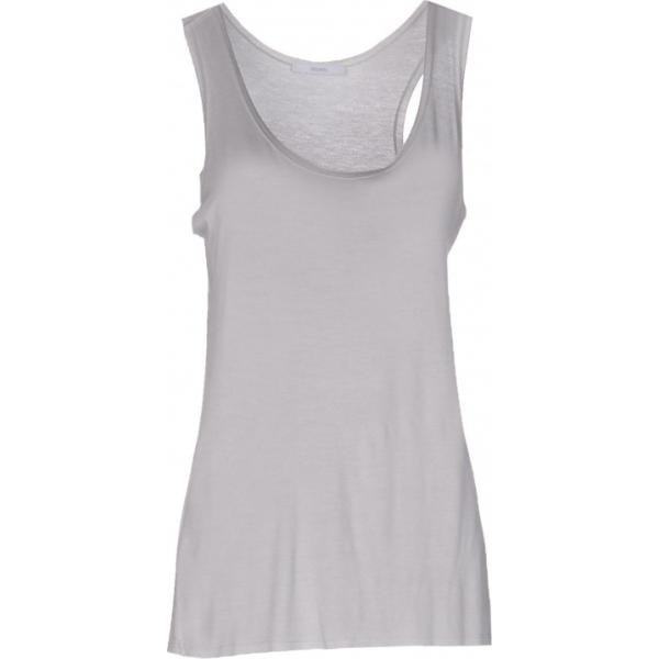 Canottiera collo tondo senza maniche jersey De Pietri tinta unita