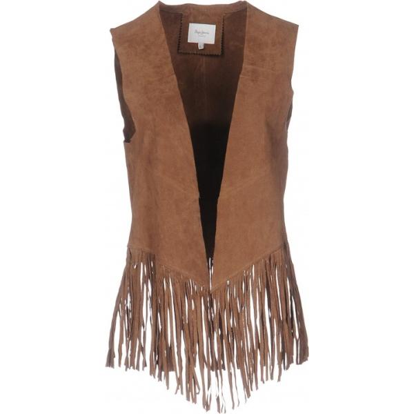 Top con frange scollatura profonda senza maniche tinta unita Pepe Jeans tinta unita
