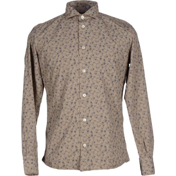 Camicia fantasia collo classico a maniche lunghe in cotone con bottoni Eleventy a fiori