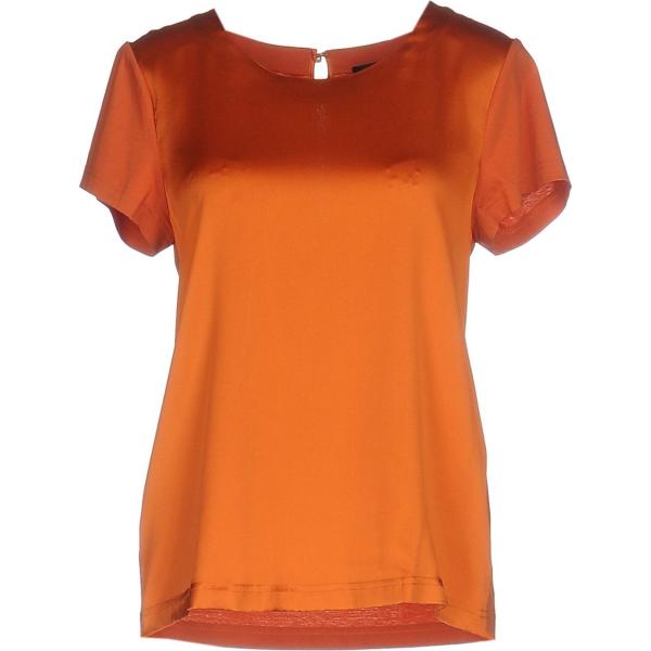 t-shirt Twinset arancione tinta unita