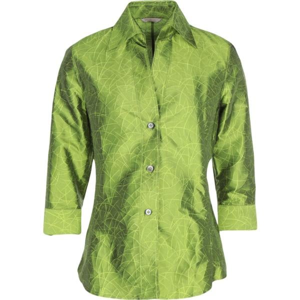 camicie Caliban verde tinta unita