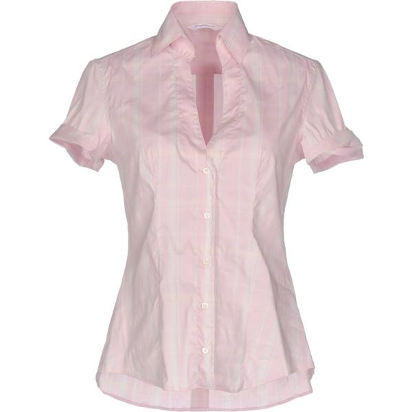 camicie a manica corta Guglielminotti rosa scozzese