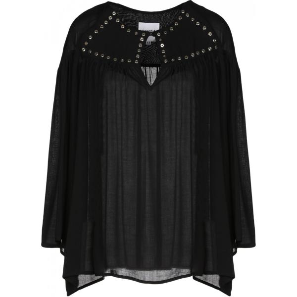 Blusa senza tasche collo tondo in viscosa tinta unita Annarita N Twenty 4H tinta unita
