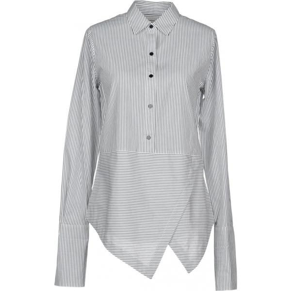Blusa a righe collo classico a maniche lunghe in cotone con bottoni Scotch & Soda a righe