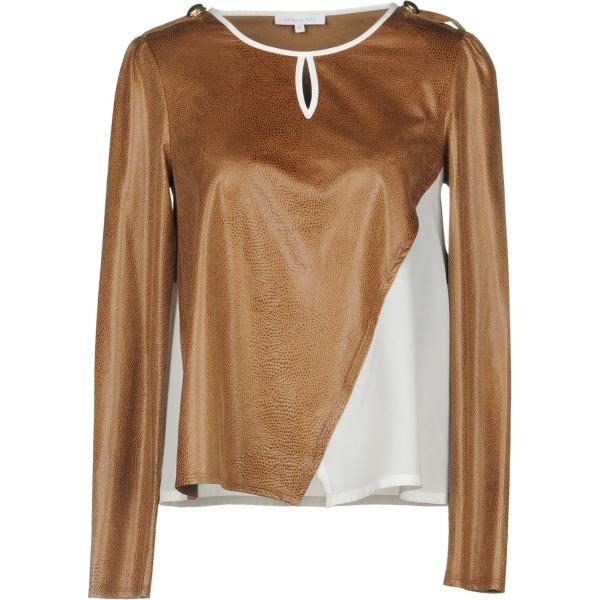 Camicia senza tasche fantasia effetto scamosciato collo tondo a maniche lunghe elasticizzato Patrizia Pepe multicolore