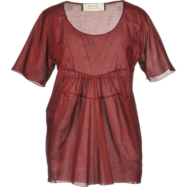 bluse Marni rosso tinta unita