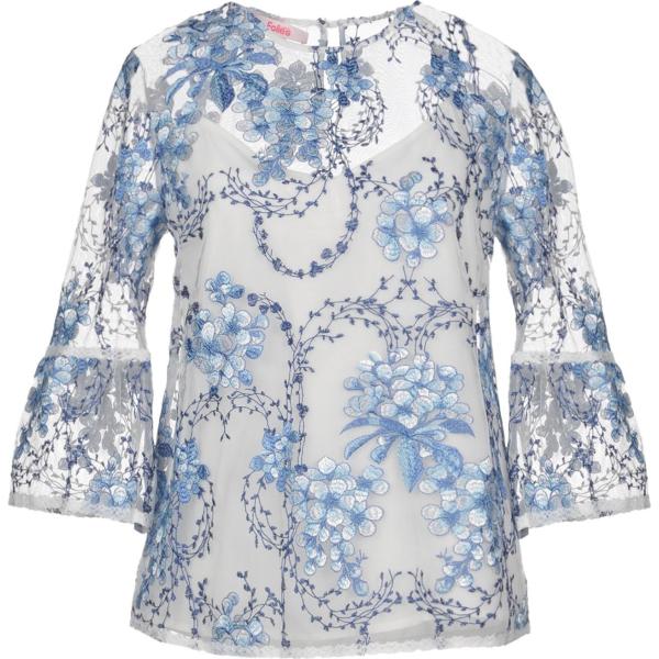 bluse Blugirl Blumarine grigio a fiori