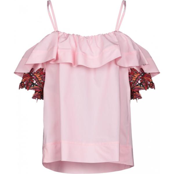 camicie a manica corta Pinko rosa tinta unita