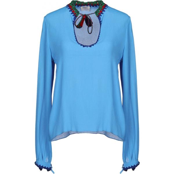 bluse ..,Merci blu tinta unita