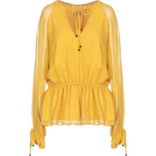 bluse My Twin Twinset giallo tinta unita
