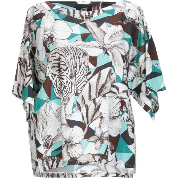 bluse Cavalli Class grigio a fiori