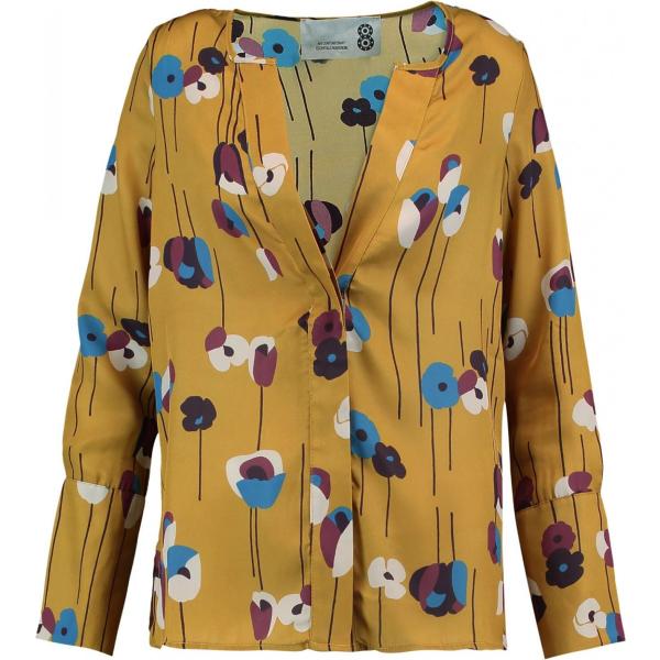 Camicia fantasia floreale collo a v a maniche lunghe con bottoni Essentiel Antwerp a fiori