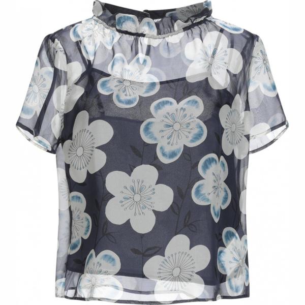 bluse Emporio Armani grigio a fiori