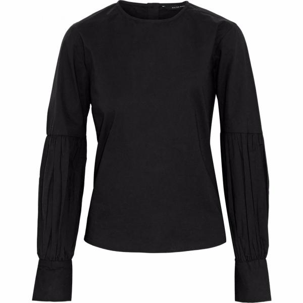 Blusa collo tondo a maniche lunghe in cotone tinta unita Walter Baker tinta unita