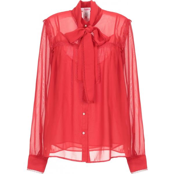 camicie Blugirl Blumarine rosso tinta unita