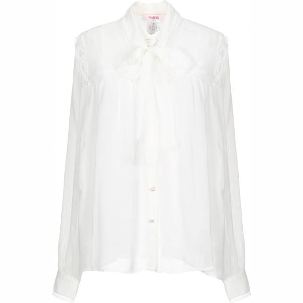 camicie Blugirl Blumarine bianco tinta unita