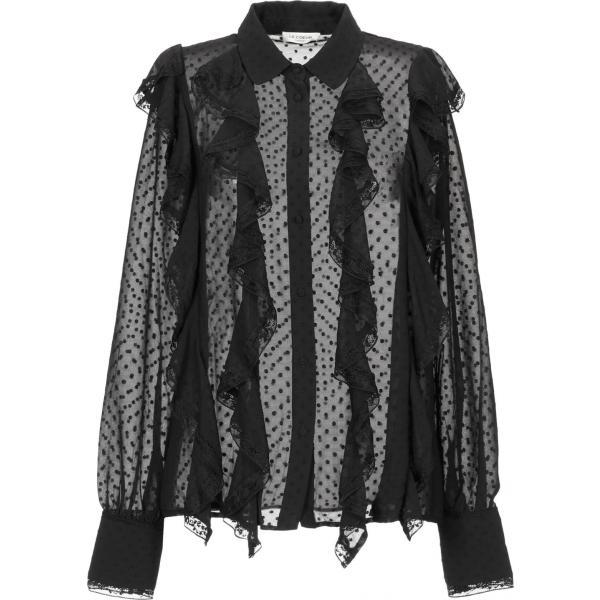 camicie Le Coeur Twinset nero tinta unita