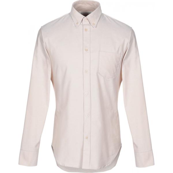 Camicia piqué a maniche lunghe in cotone tinta unita Maison Margiela tinta unita