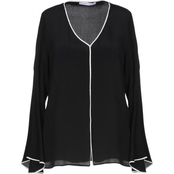 bluse Caractère nero tinta unita