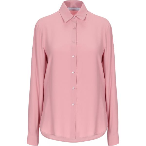 camicie Caractère rosa tinta unita