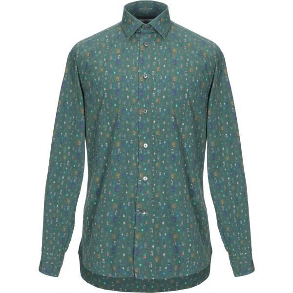 Camicia fantasia collo classico a maniche lunghe in cotone con bottoni Brancaccio