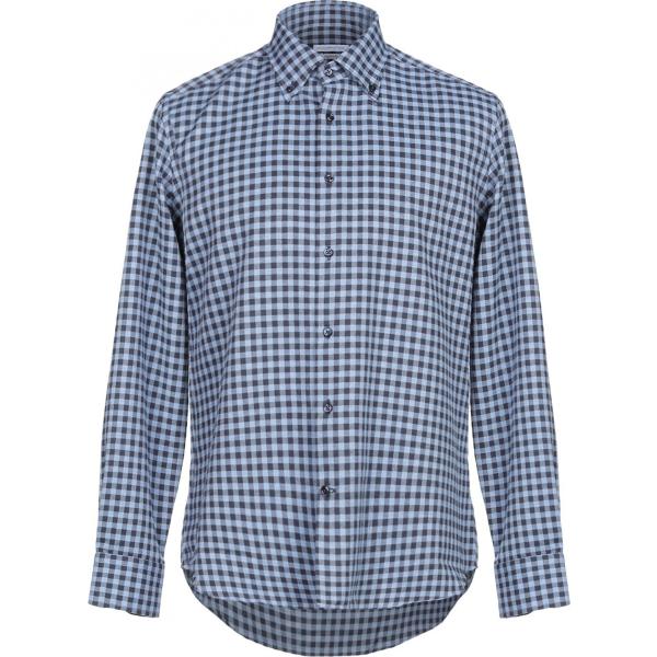 Camicie a quadri a maniche lunghe in flanella con bottoni Alessandro Boni a quadri