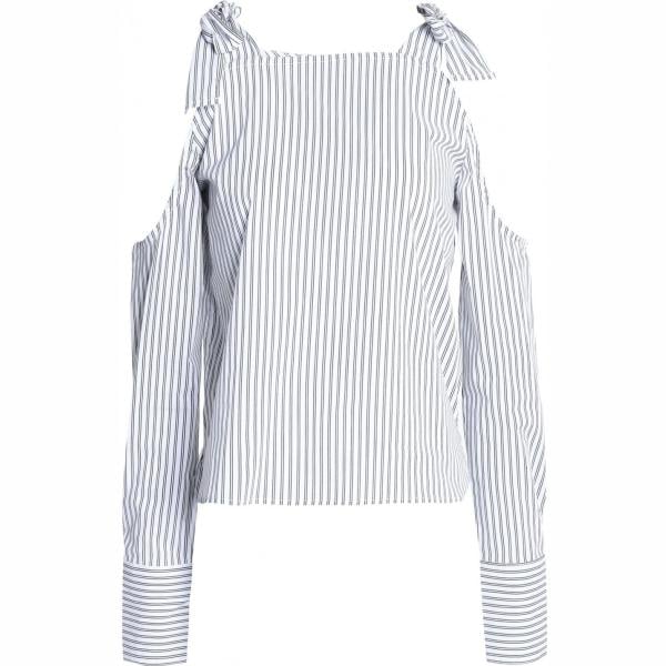 Blusa con fiocco senza tasche a righe a maniche lunghe elasticizzato Walter Baker a righe