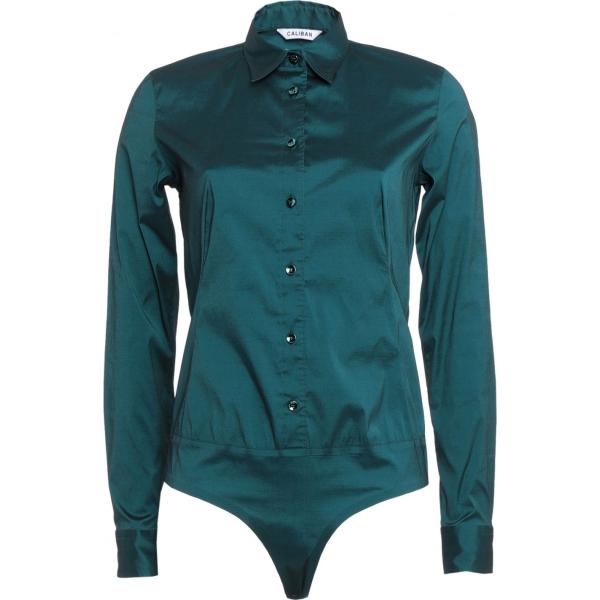 Camicia senza tasche collo classico a maniche lunghe tinta unita Caliban tinta unita