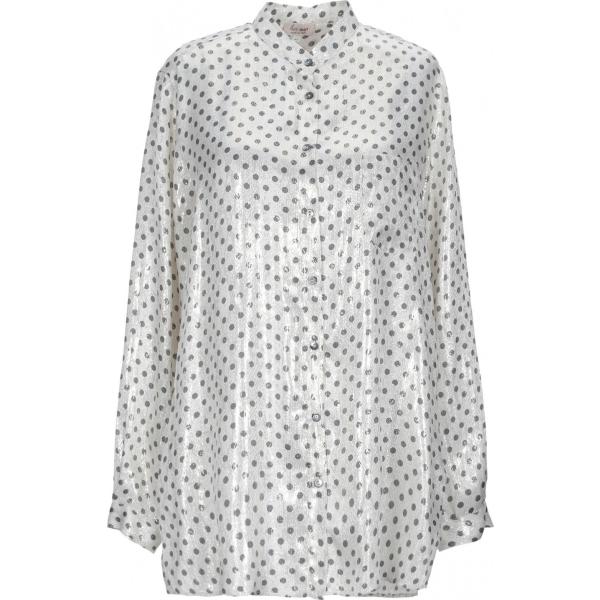 camicie Her Shirt Her Dress bianco a pois