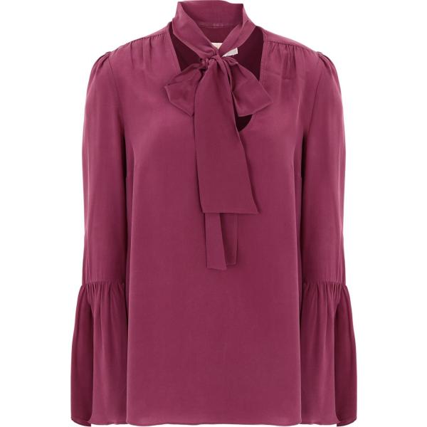 bluse Michael Michael Kors rosso tinta unita