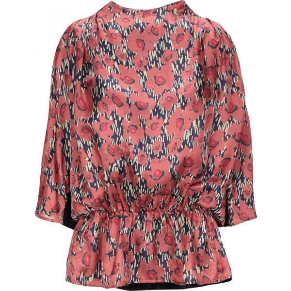 bluse Manila Grace marrone a fiori