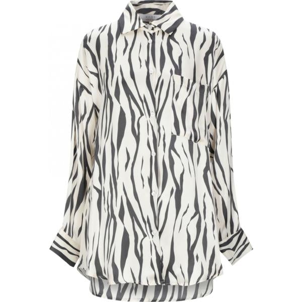 camicie Kaos bianco animalier