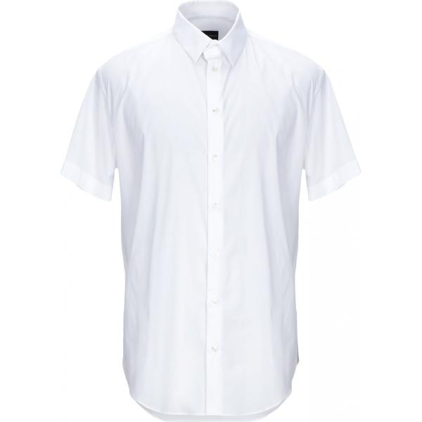 camicia a maniche corte Giorgio Armani bianco tinta unita