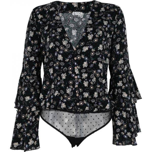 bluse Free People nero a fiori