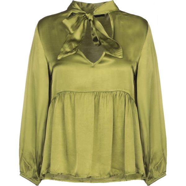 camicia Vanessa Scott verde tinta unita