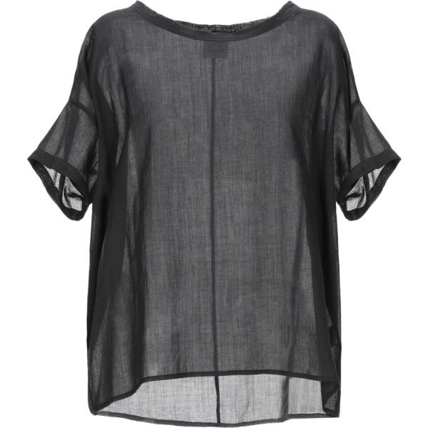 bluse Attic And Barn grigio tinta unita