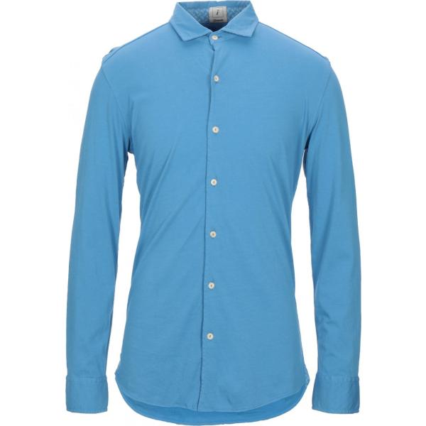camicie Drumohr blu tinta unita