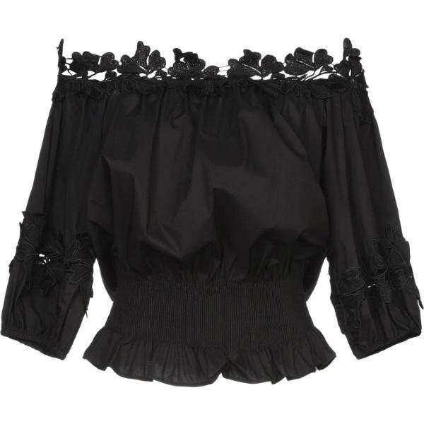 bluse Sweet Secrets nero tinta unita